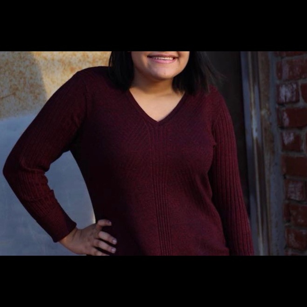 Wine colored sweater